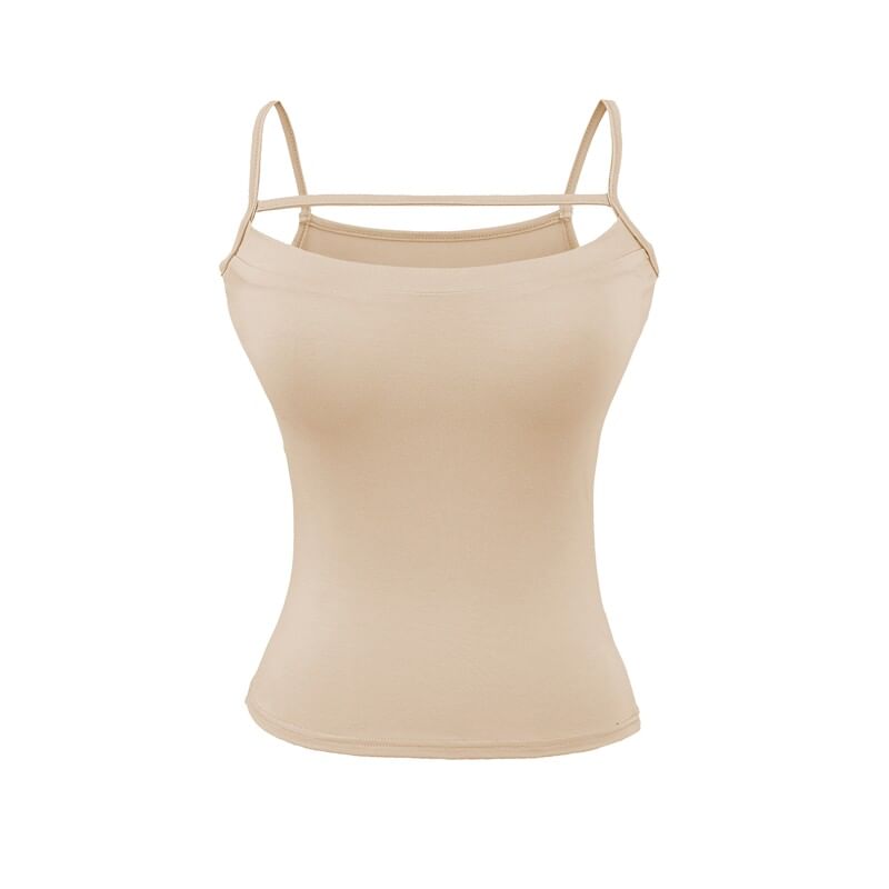Scoop Neck Camisole - Spaghetti Strap