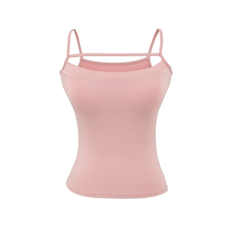 Scoop Neck Camisole - Spaghetti Strap