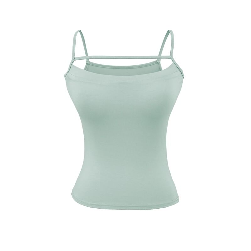 Scoop Neck Camisole - Spaghetti Strap