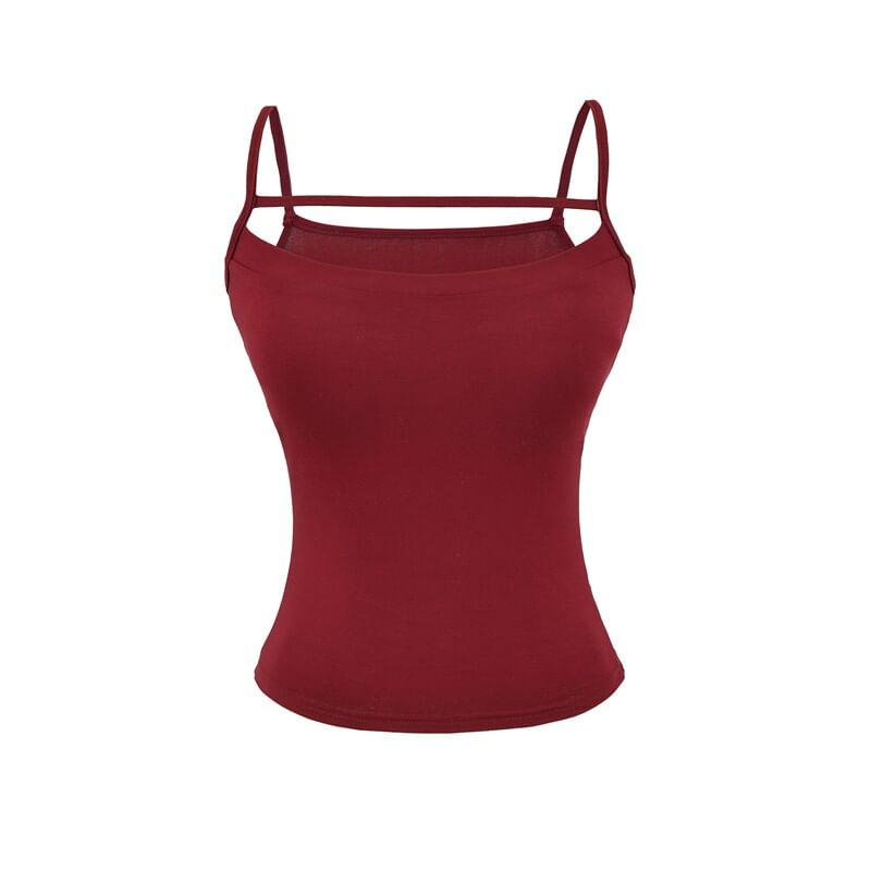 Scoop Neck Camisole - Spaghetti Strap