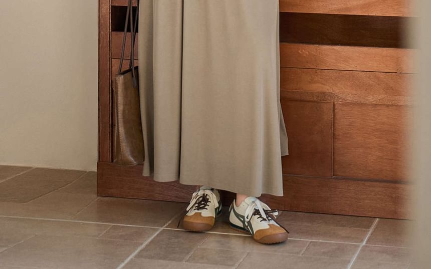 Scoop Neck T-Shirt and Maxi A-Line Skirt Set - Altfashion Shop