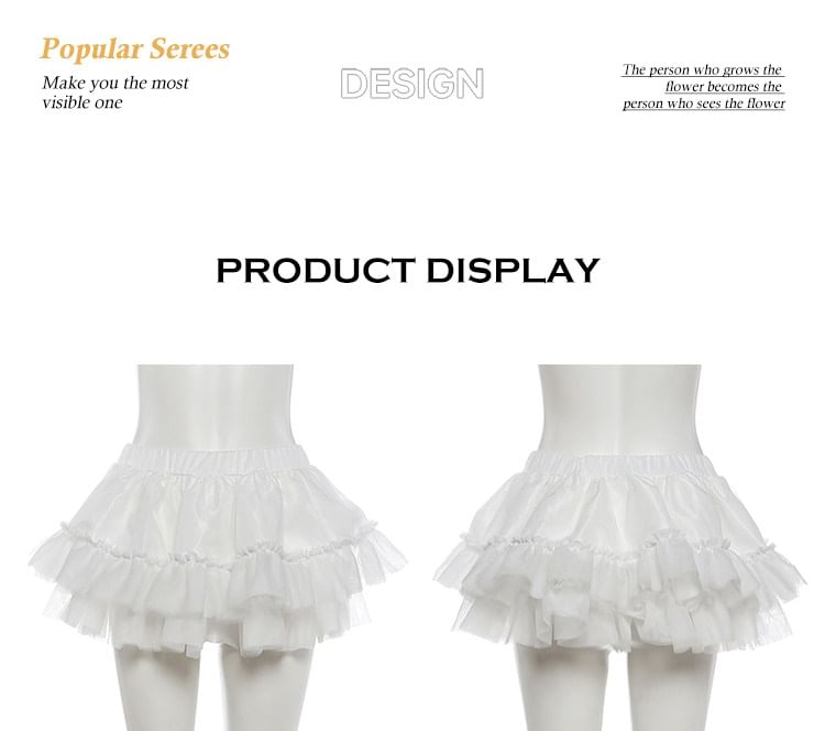 Off-Shoulder Sequin Lace Top and Ruffle Mesh Skirt Set - Altfashion Shop