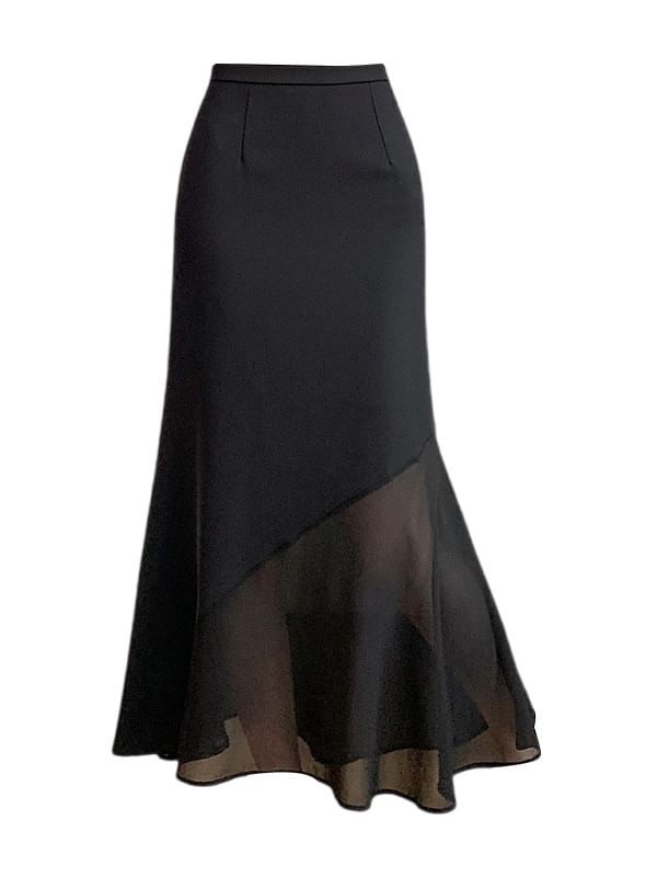 Mid Rise Midi A-Line Skirt - Altfashion Shop