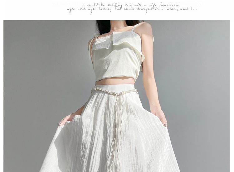 High-Waist Maxi A-Line Skirt - Altfashion Shop