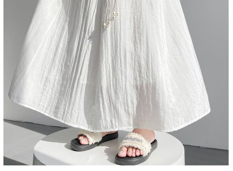 High-Waist Maxi A-Line Skirt - Altfashion Shop