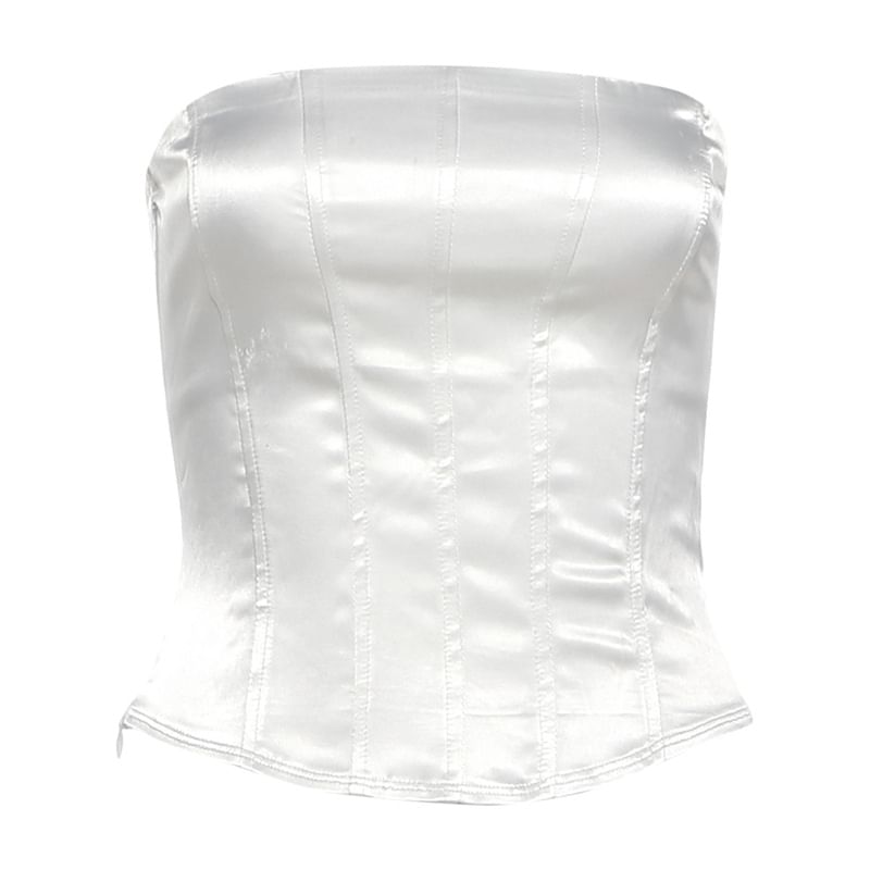 Corset Tube Top and Lace Mini Pencil Skirt Set - Altfashion Shop
