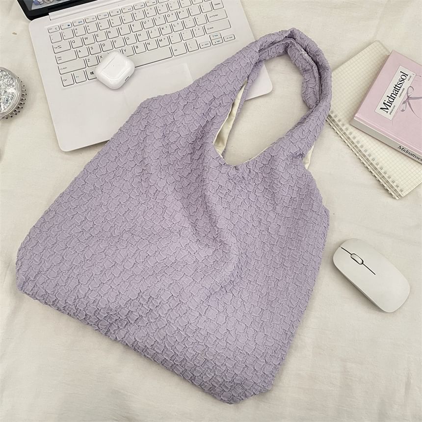 Plain Textured Tote Bag