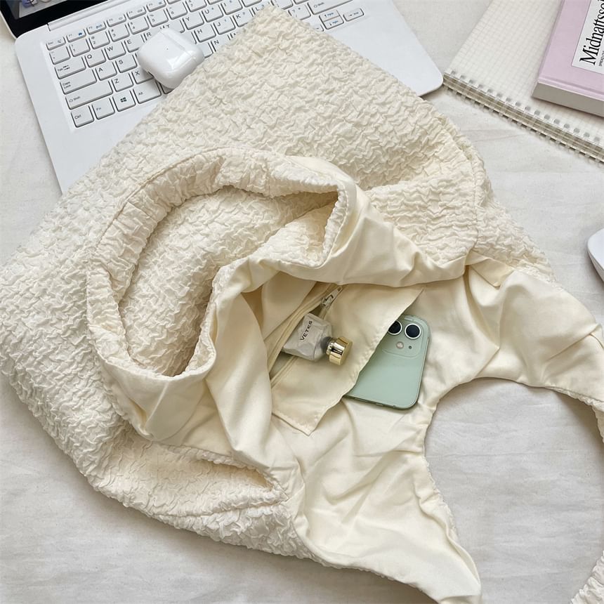 Plain Textured Tote Bag