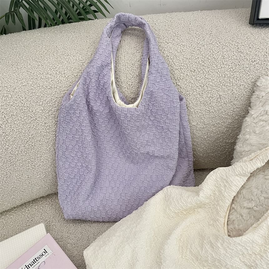 Plain Textured Tote Bag