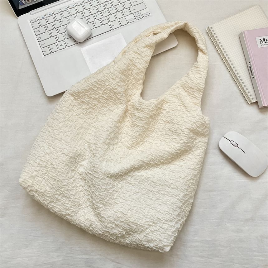 Plain Textured Tote Bag