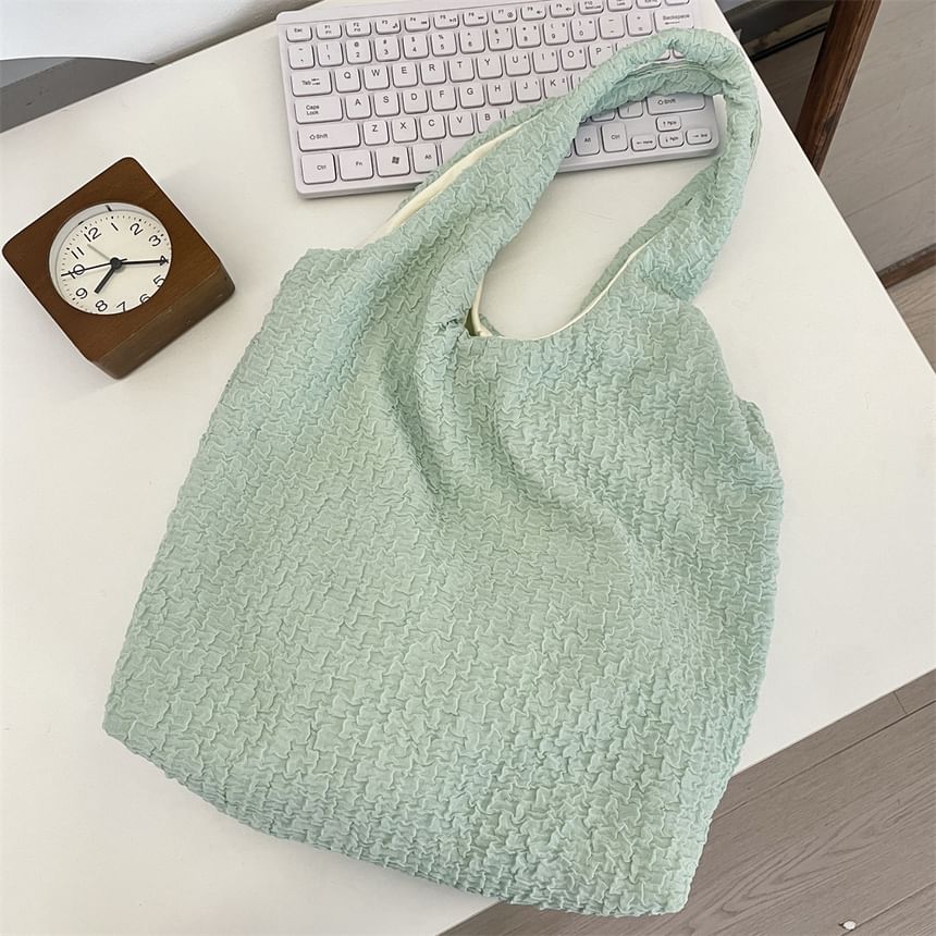 Plain Textured Tote Bag