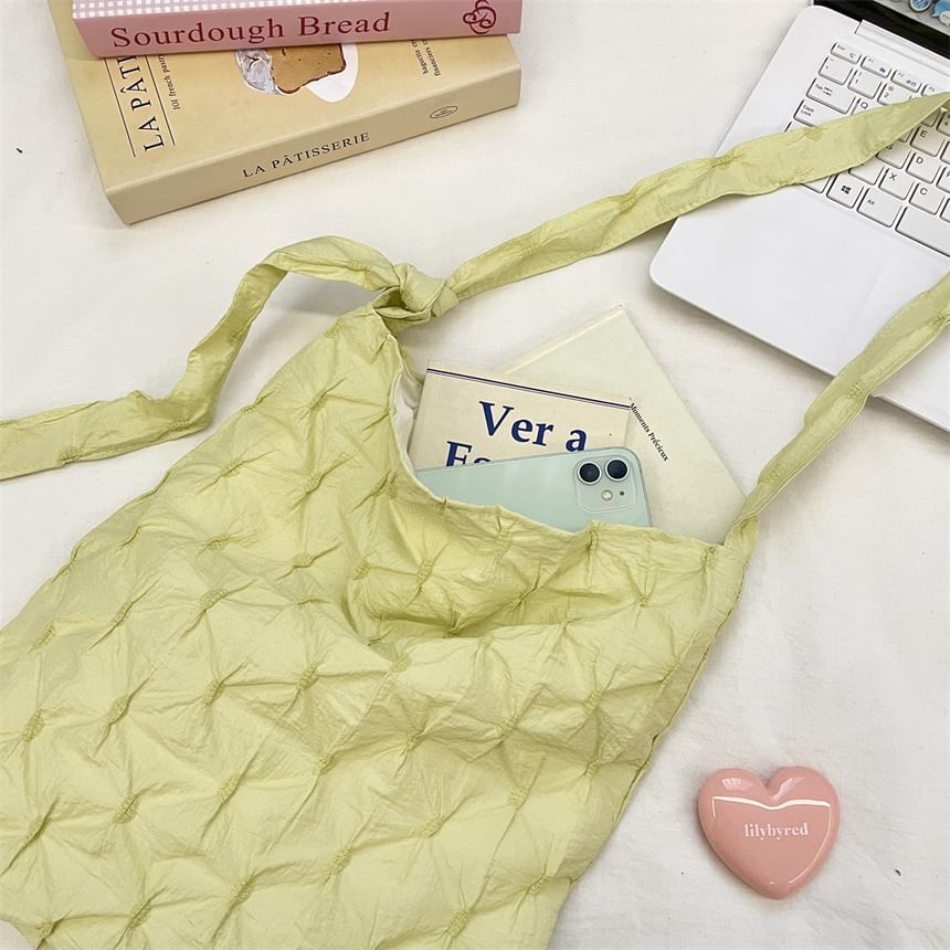 Plain Textured Tote Bag