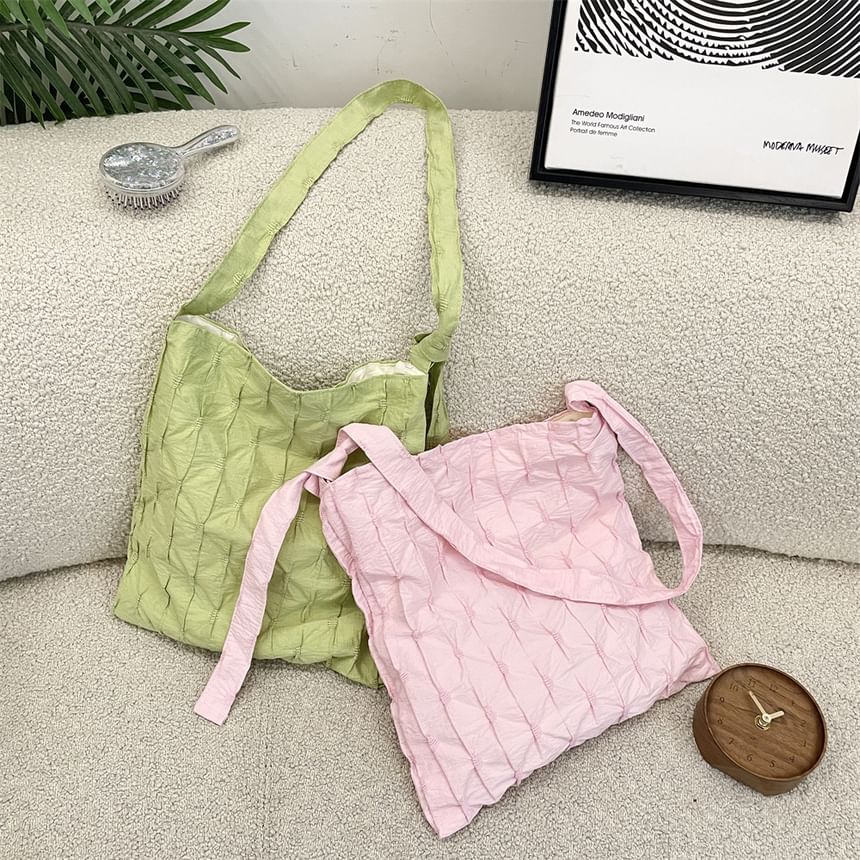 Plain Textured Tote Bag
