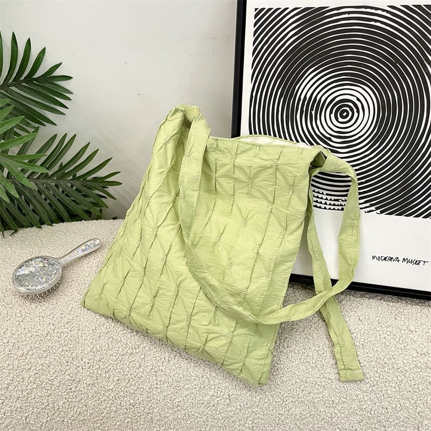 Plain Textured Tote Bag