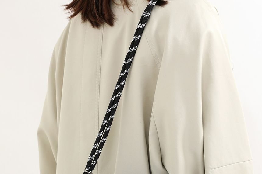 Zip Fabric Crossbody Bag