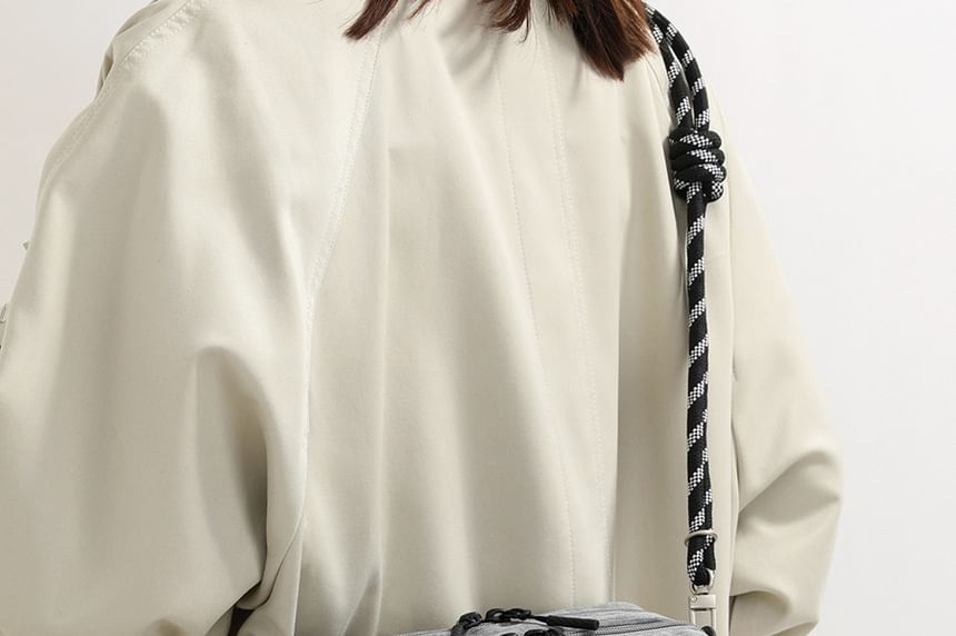 Zip Fabric Crossbody Bag