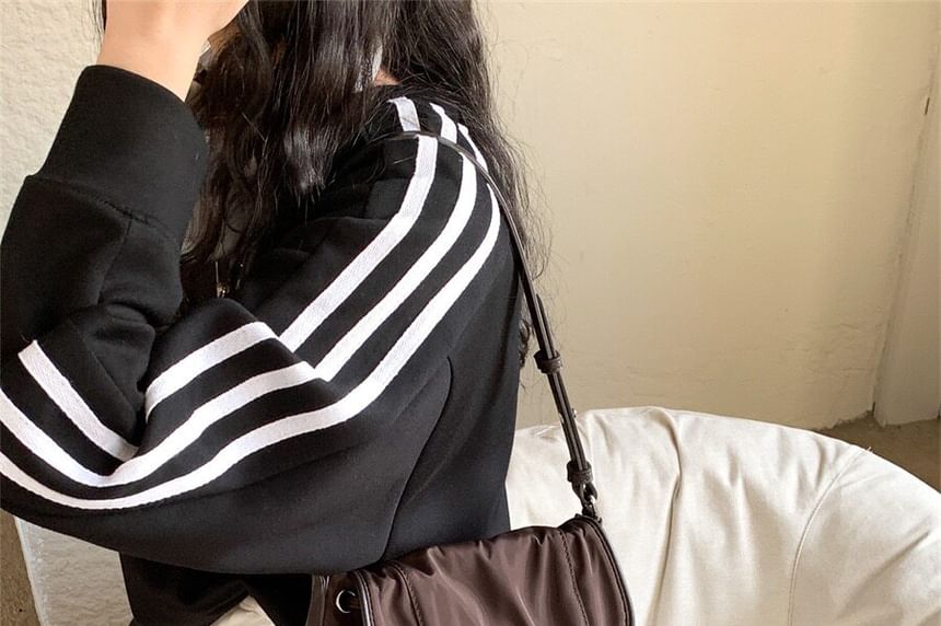 Flap Pocket Nylon Shoulder Bag