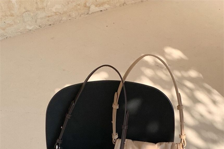 Flap Pocket Nylon Shoulder Bag