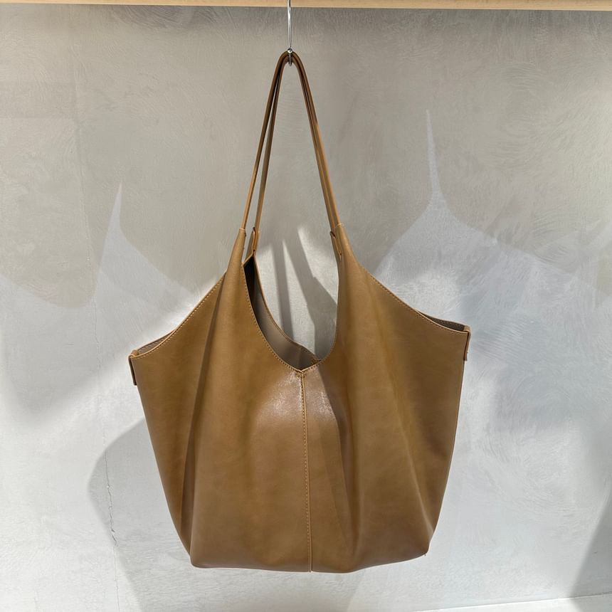 Faux Leather Tote Bag