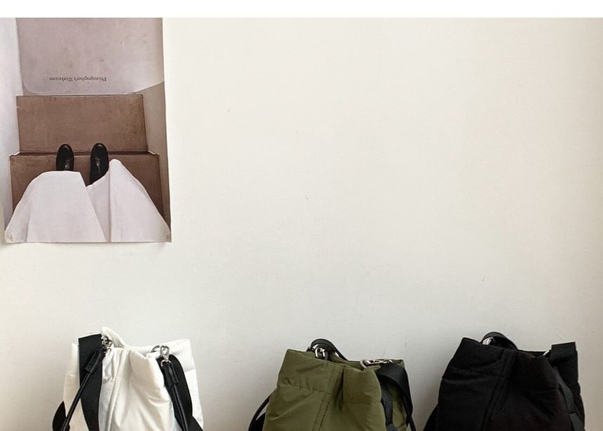 Plain Nylon Bucket Bag