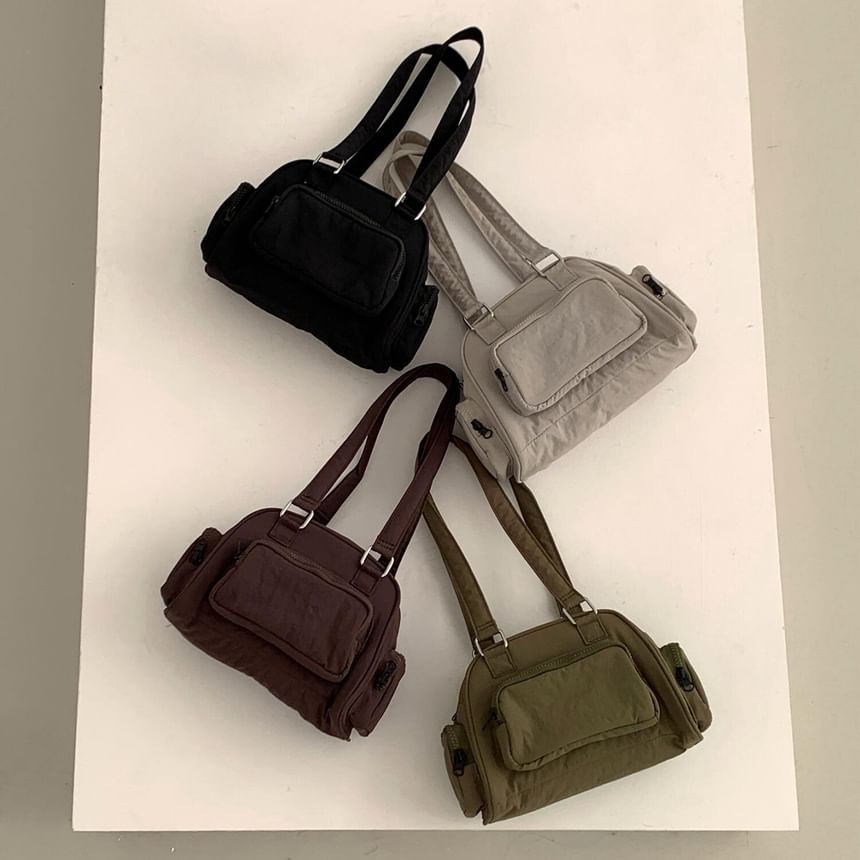Plain Nylon Shoulder Bag