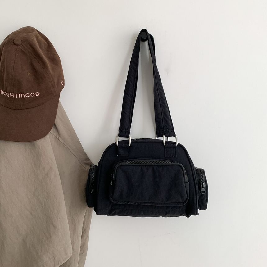 Plain Nylon Shoulder Bag