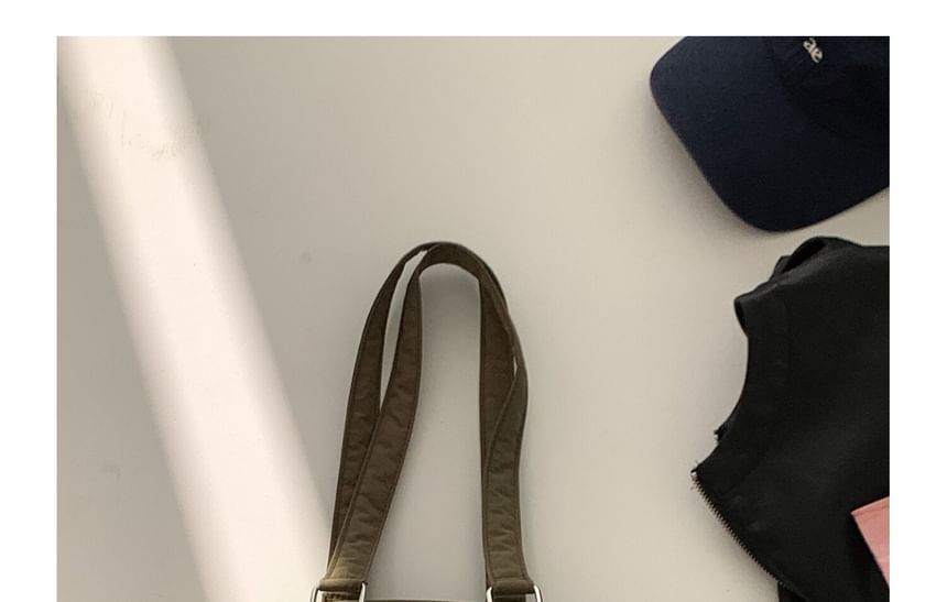 Plain Nylon Shoulder Bag