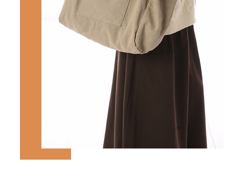 Oversized Canvas Plain Tote Bag