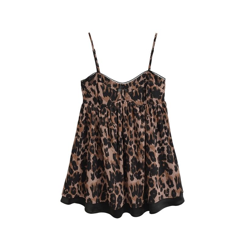 Flowy Leopard Print Camisole