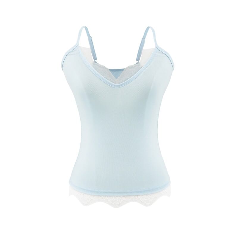 Lace Panel V-Neck Camisole