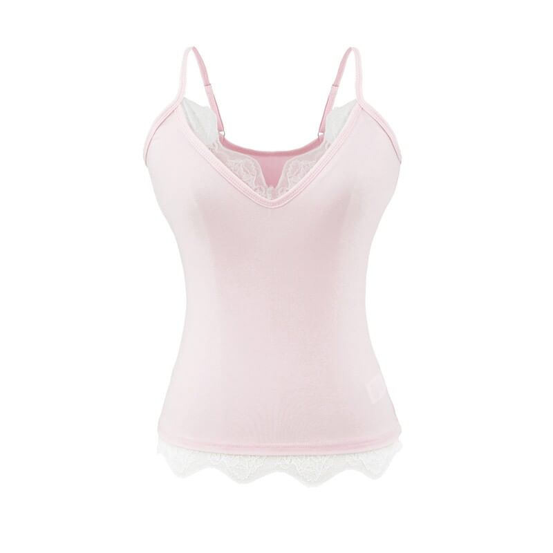 Lace Panel V-Neck Camisole