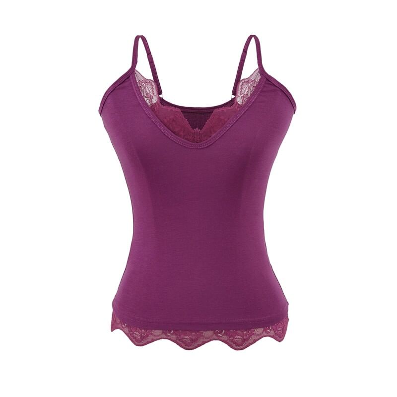 Lace Panel V-Neck Camisole