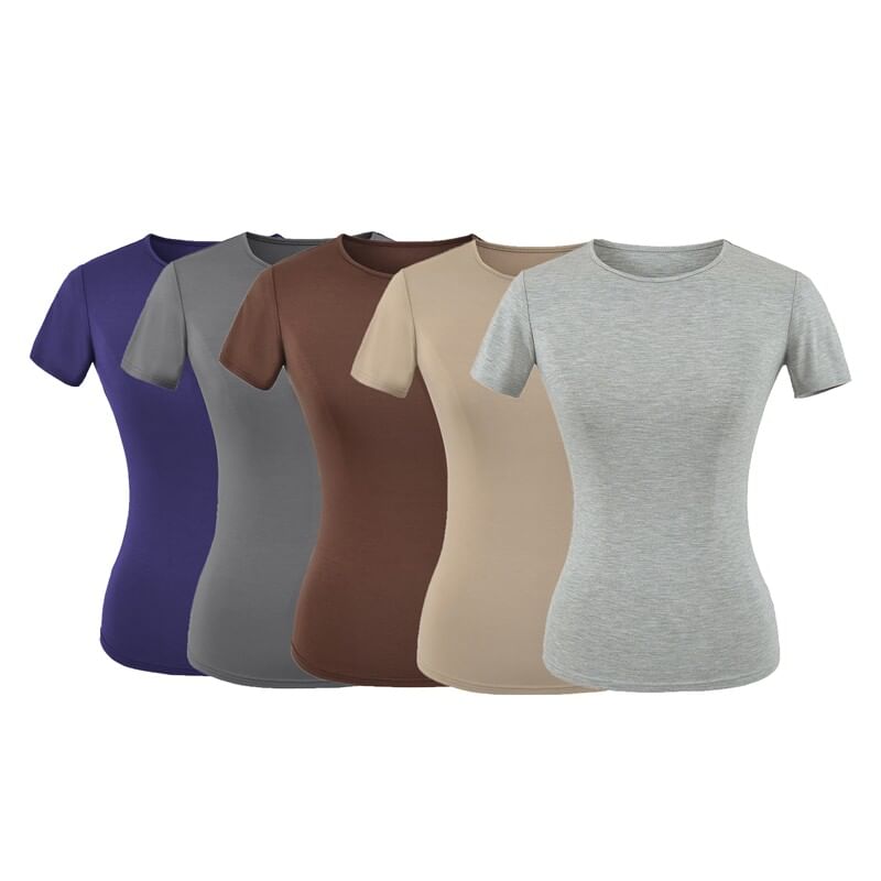 Classic Round Neck Short Sleeve Tee