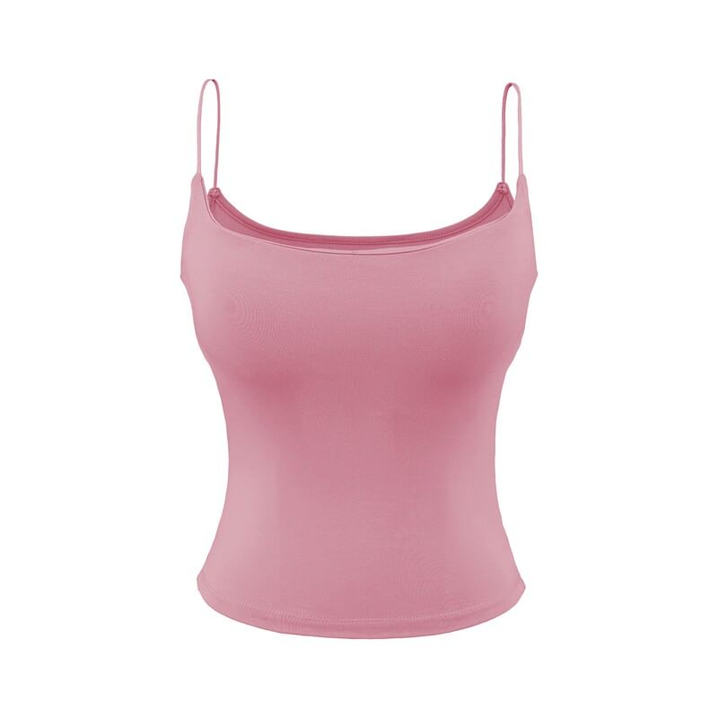 Padded Camisole Top in Solid Color