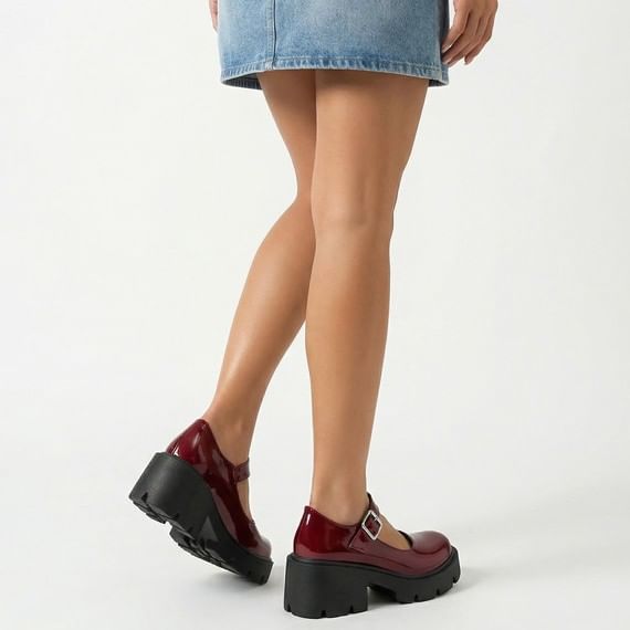 Platform Chunky Heel Mary Jane Shoes
