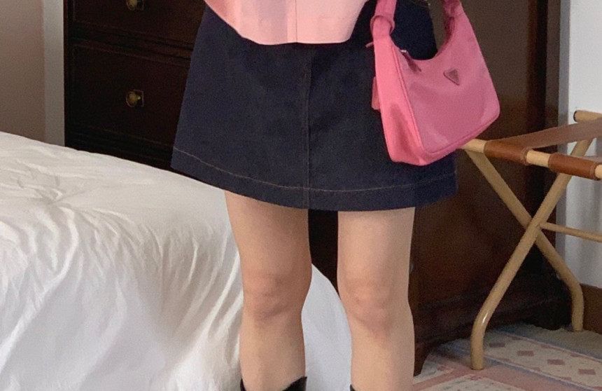 Ruched Scoop Neck Top with Short Sleeves
