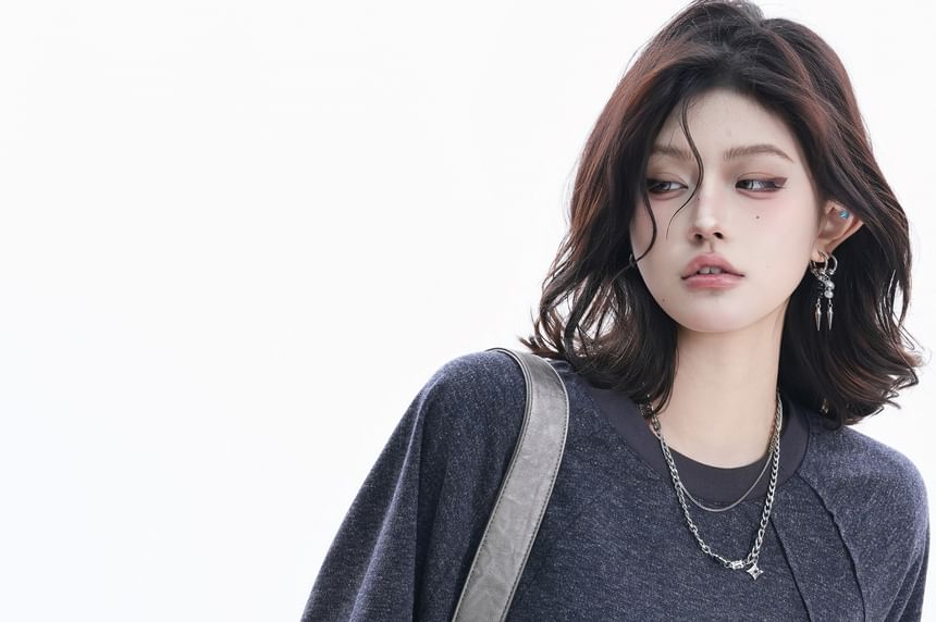 Crew Neck Oversized Short-Sleeve T-Shirt