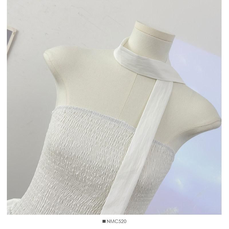 Strapless Smocked Flow Top & Twilly Set
