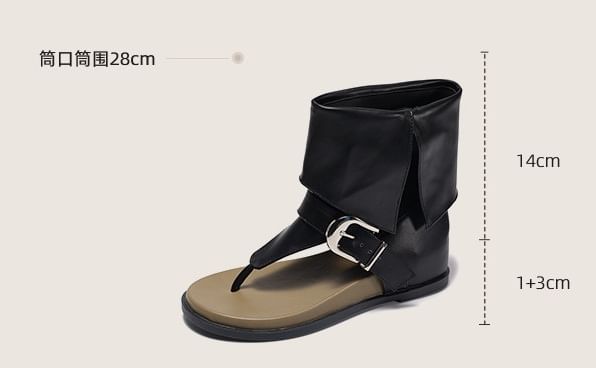 Buckled Thong Sandals