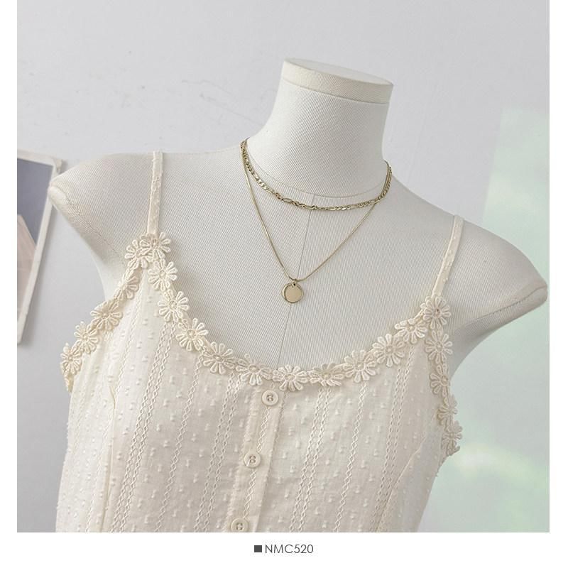 Flowy Lace Trim V-Neck Camisole Top