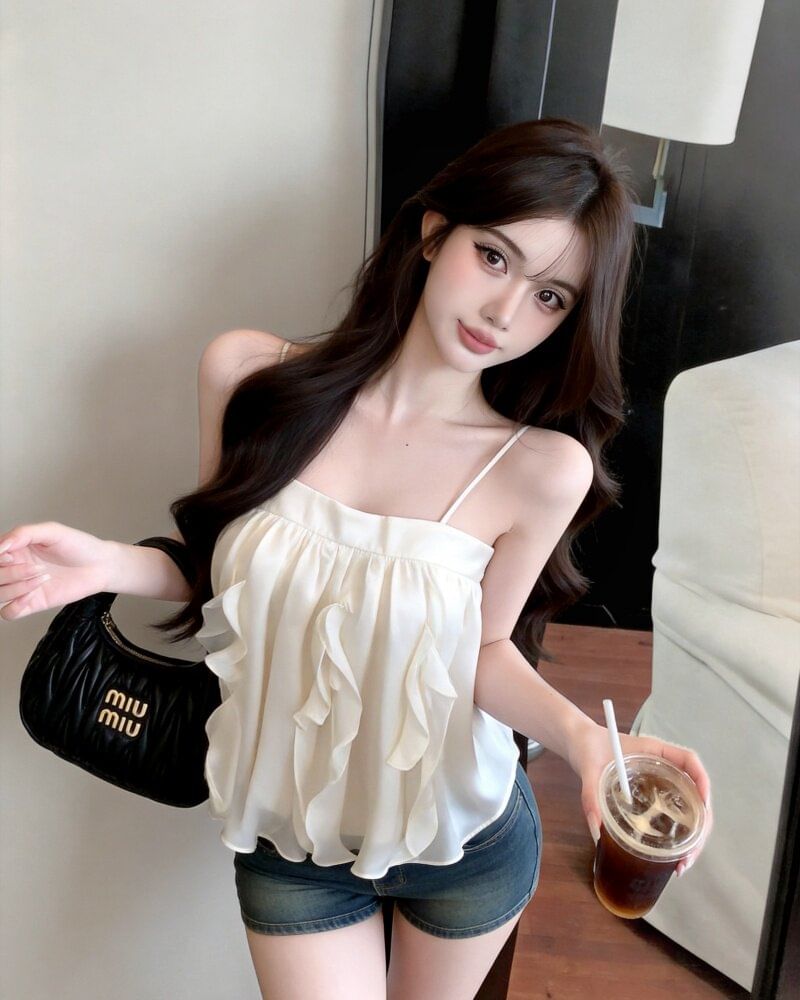 Ruffle Camisole Top