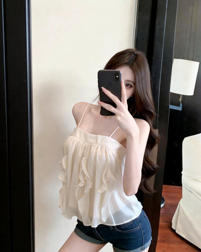 Ruffle Camisole Top