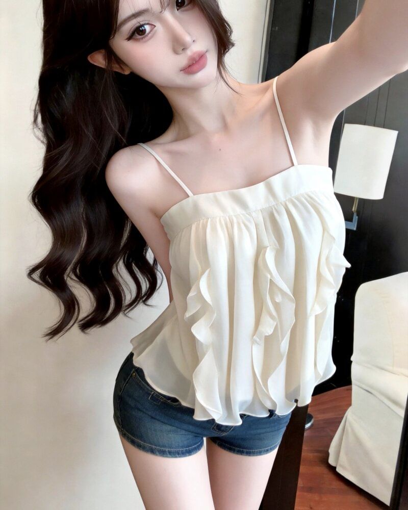 Ruffle Camisole Top