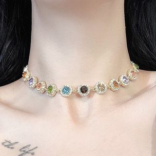 Choker Rhinestone Alloy