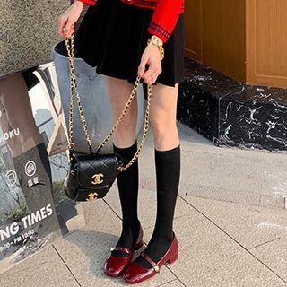 Block Pumps Jane Designs) Heel Plain Mary (Various