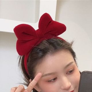 Velvet Bow Headband