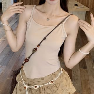 / Skirt Plain Rise Beaded Tassel Asymmetrical Detail Mid A-Line Sweater Cropped Chain Distressed Cami Mini Waist Top