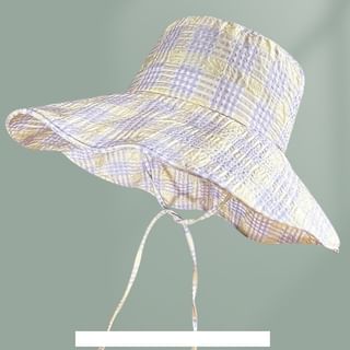 Hat Sun Plaid
