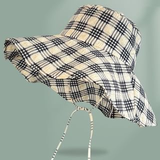 Hat Sun Plaid