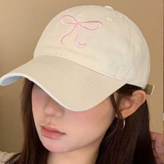 Bow Cap Embroidered Baseball